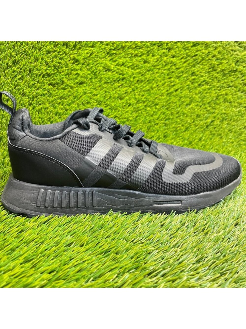 Adidas Multix Mens Size 10.5 Triple Black Athletic Running Walking Shoes Sneaker